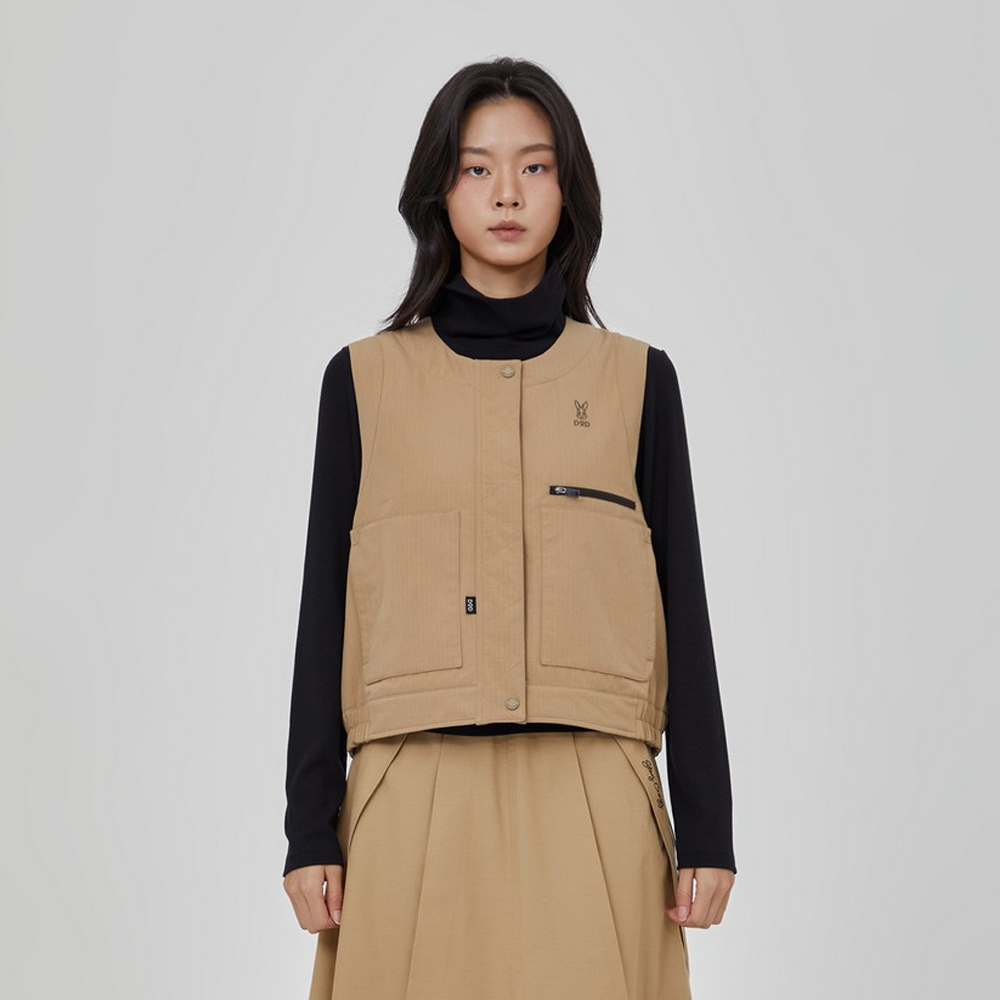 마가렛 패딩 베스트 여자(TAN)