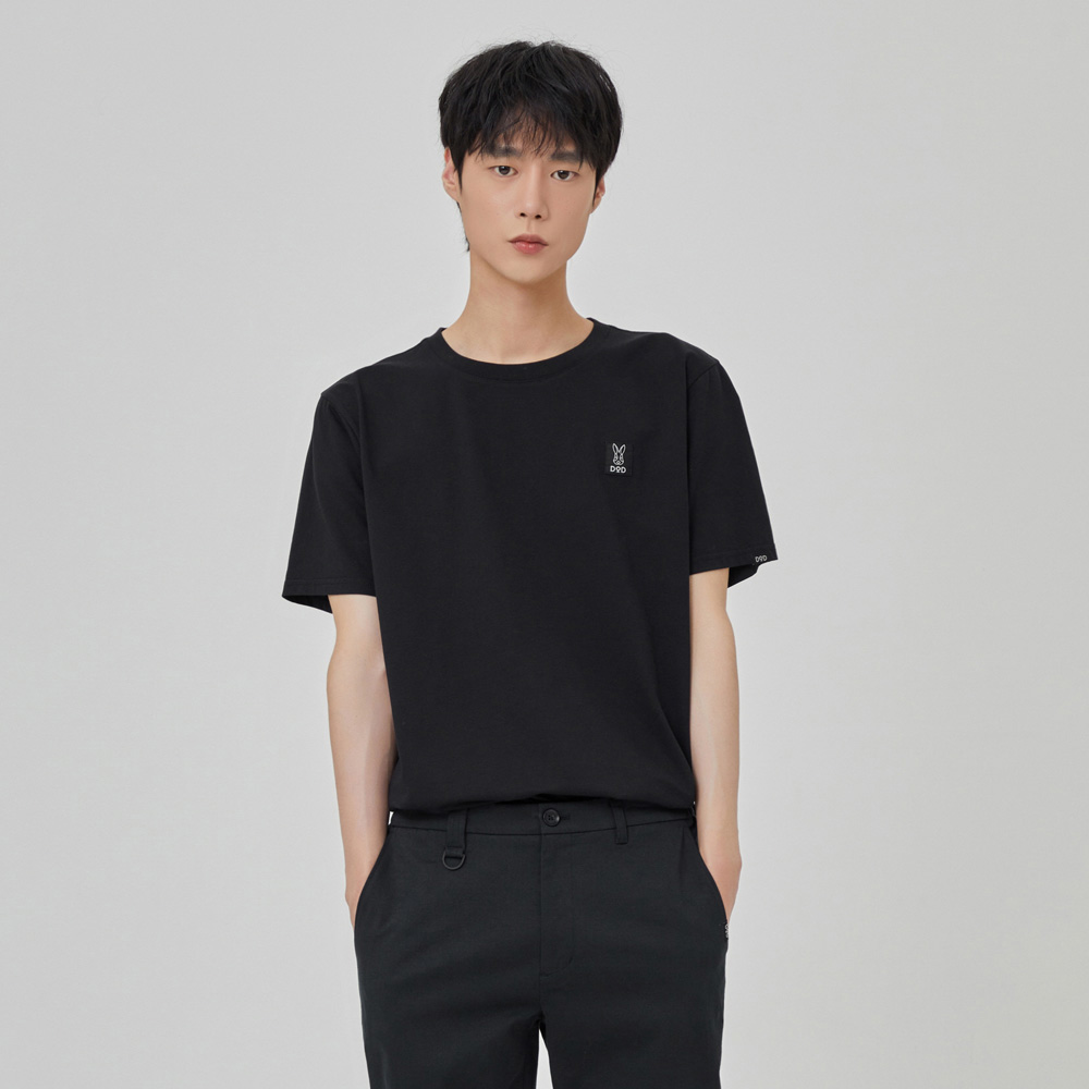 에이드 베이직 티셔츠 남자(BLACK)