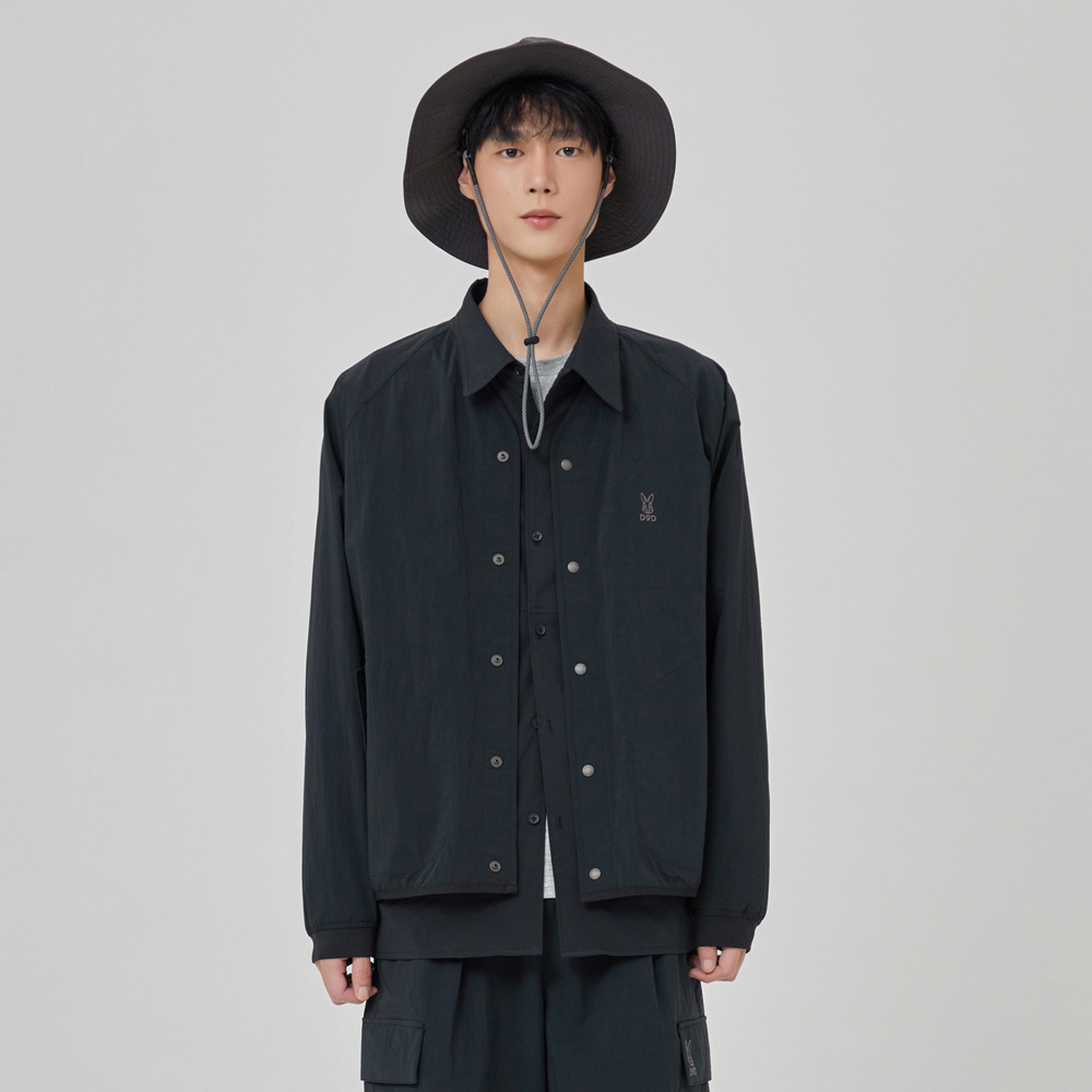 마이로 넥리스 가디건 자켓 남자(BLACK)