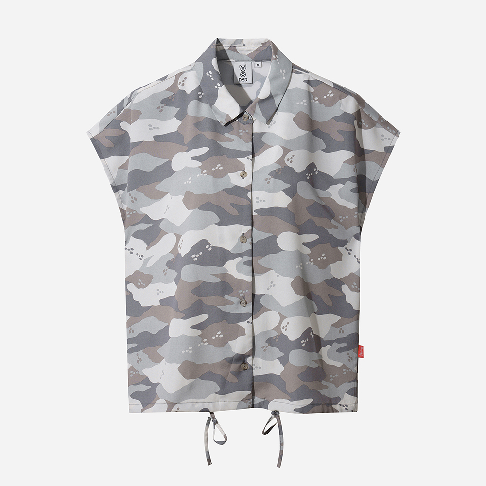 이지 알로하 셔링 숏 셔츠 여자(BEIGE PATTERN)