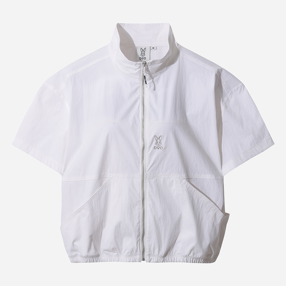 아이스클래쉬 반팔 스탠넥 자켓 여자(OFF WHITE 2)