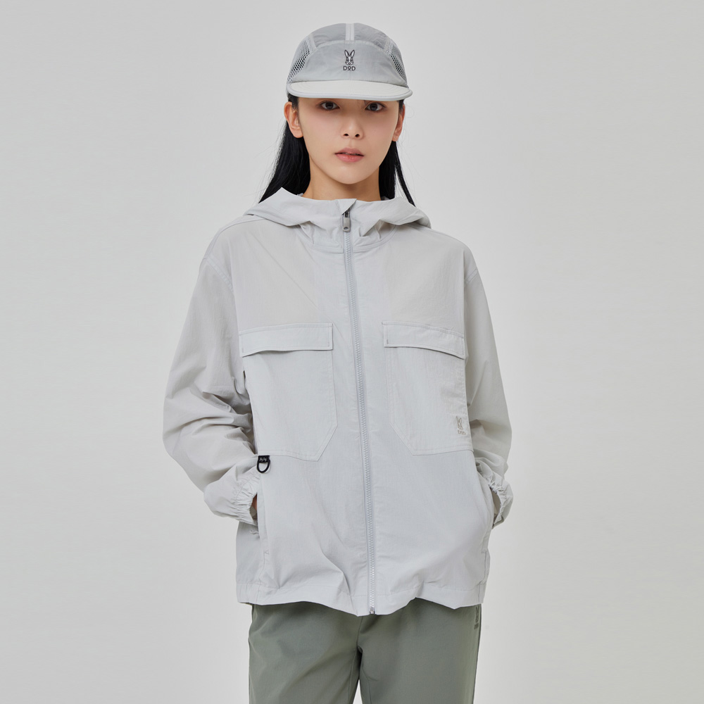 마이로 후드 집업자켓(L.GREY)